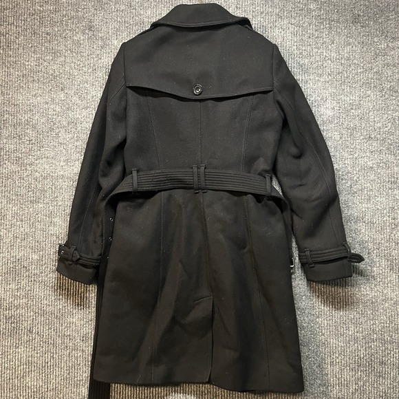 Burberry Brit Women's Rushfield Single Breasted Wool Coat Belted Size US 4 - Picture 13 of 16